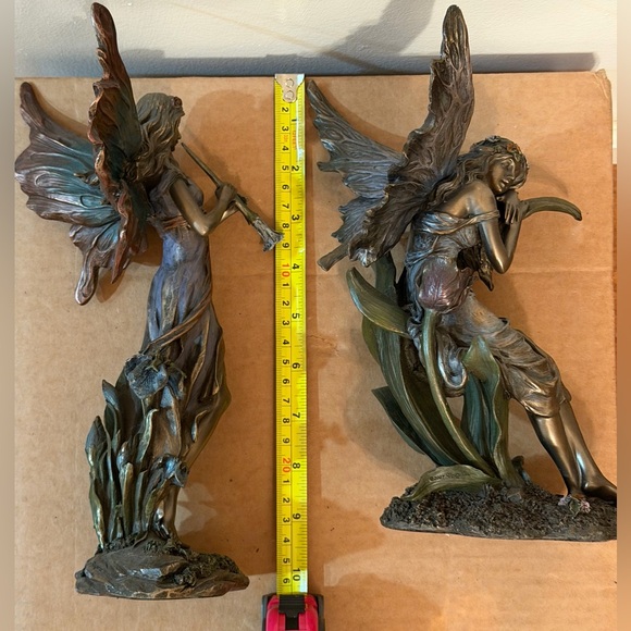 Bronze-Tone Fairy Garden Sculptures Set - Home Art - Picture 10 of 10